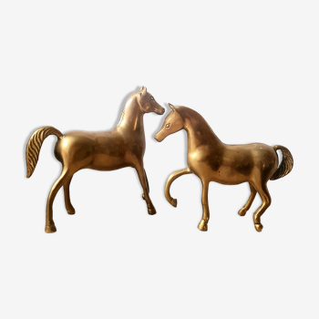 Brass horses