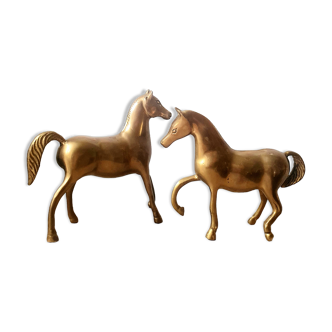Brass horses