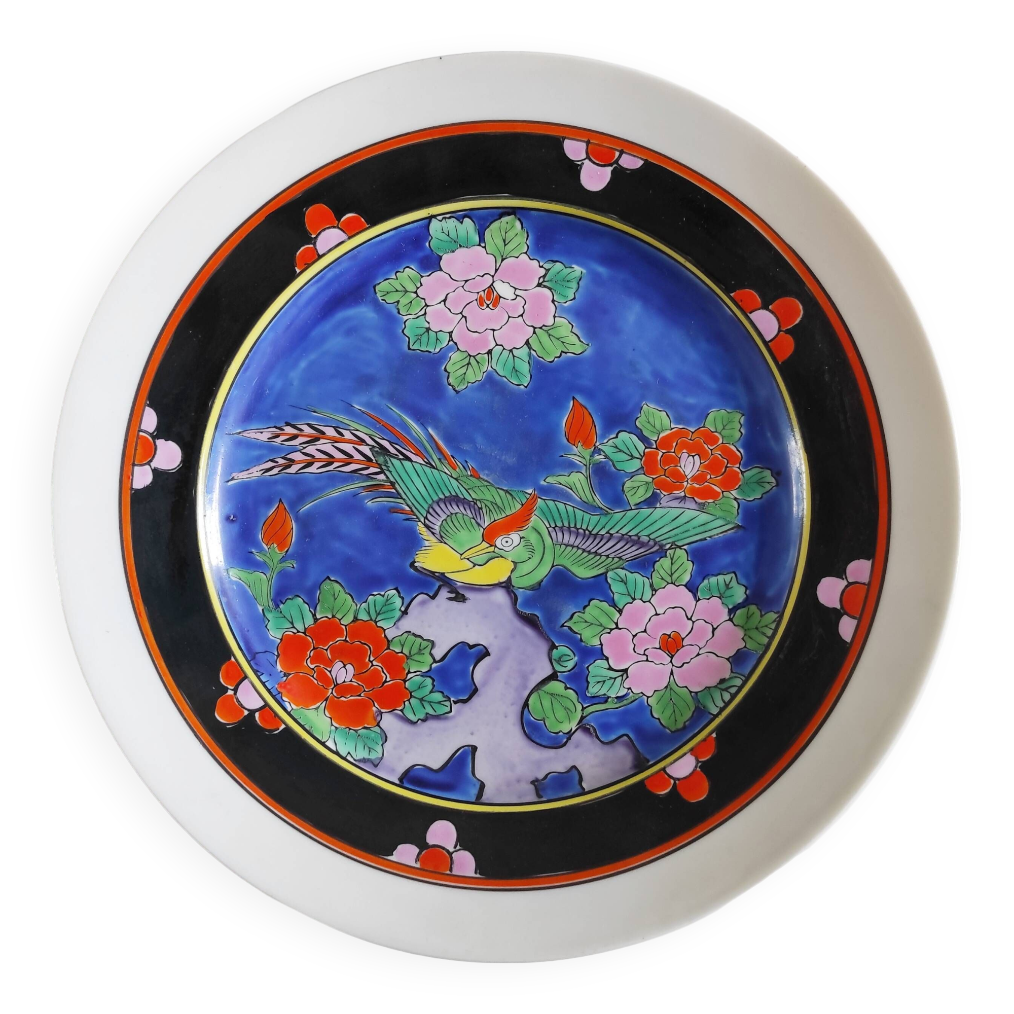Japanese hand painted bird plate