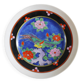 Assiette japonaise peinte à la main oiseau