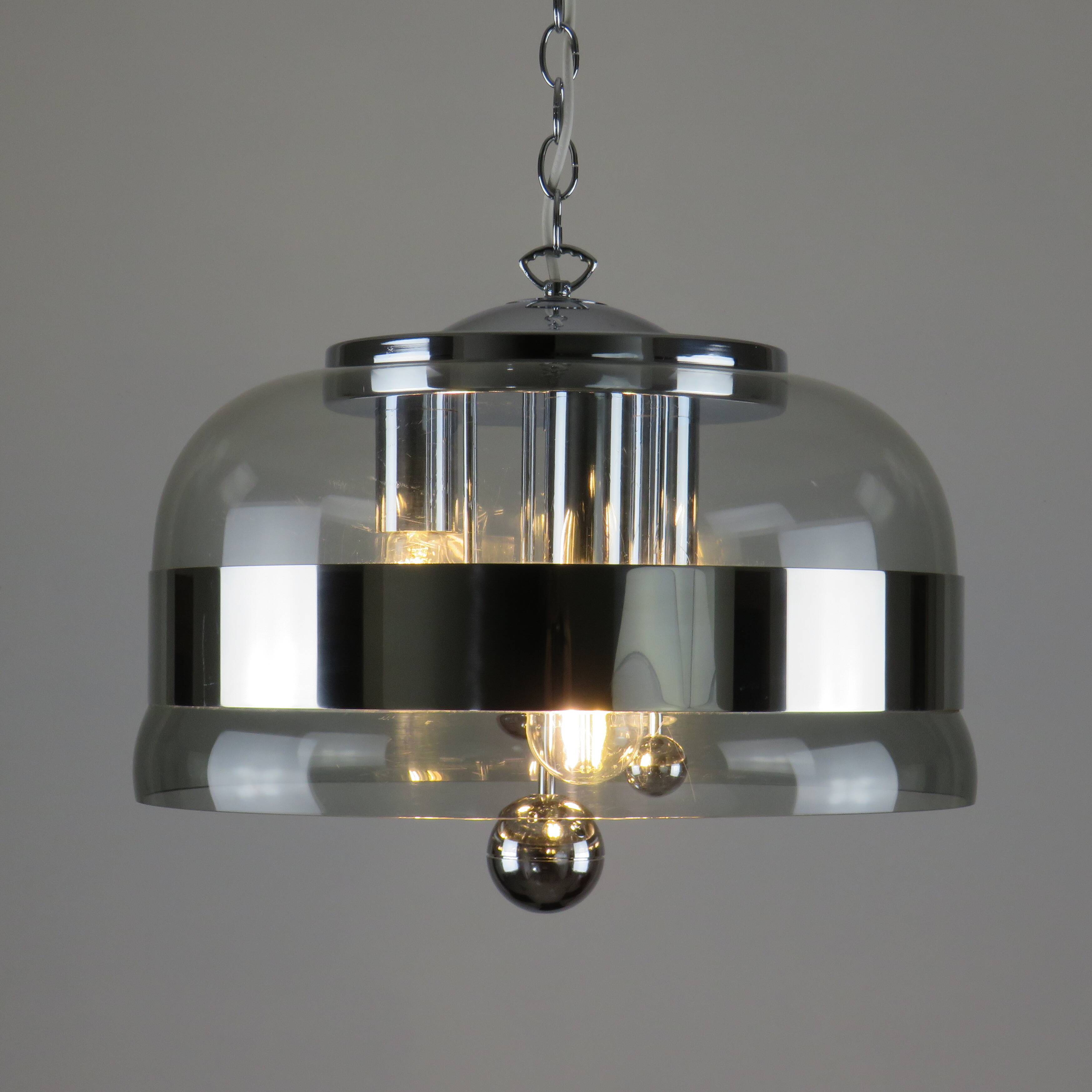 Space Age pendant light from Doria studio (Doria Leuchten Germany) 1970s