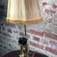 Old copper column telephone lamp 1910s