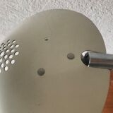 White metal articulated desk lamp