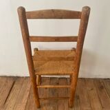Set of 6 chairs in orne and straw