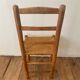 Lot de 6 chaises en orne et paille