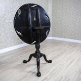 English Walnut Side Table with Tilted Top, 1890s