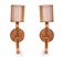 Paire applique murale bamboo