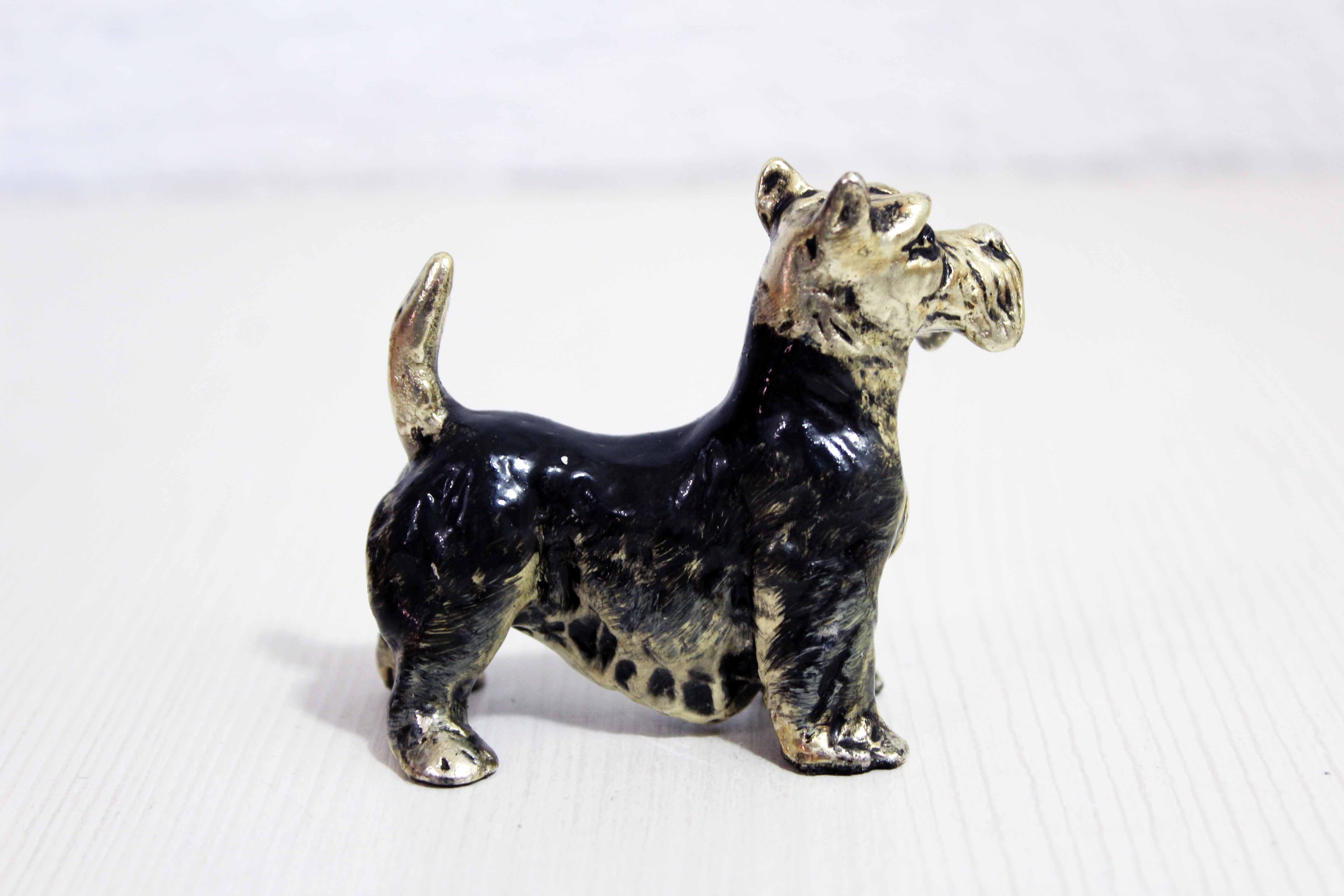 Scottish solid tin terrier