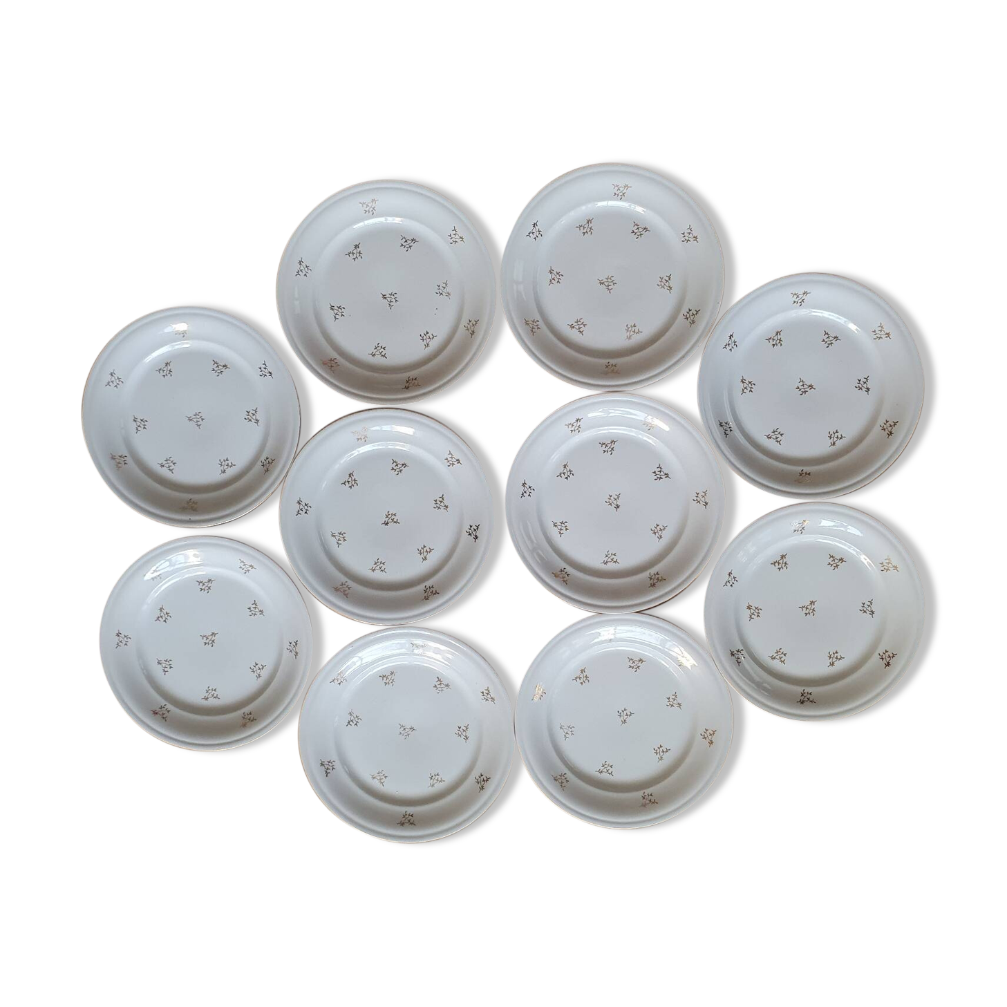 10 J&Cie porcelain plates