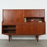 Teak highboard, Danish design, 1960s, production: Denmark