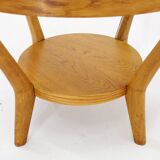 1960s Karel Kozelka & Antonin Kropacek Oak & Glass Coffee Table for Interier Prah