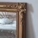 Antique rectangular mirror with mouldings 103 x 68