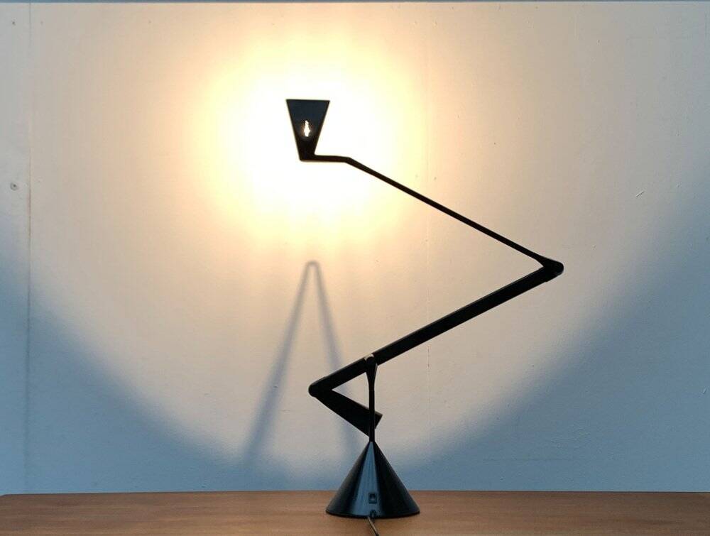 Vintage postmodern Italian table lamp Zelig by Walter Monici for Lumina, 1990s.