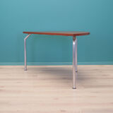 Table demi-ronde en teck, design danois, années 1970, fabricant: Bent Krogh