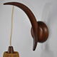 Wall lamp with rope lampshade by ER Nele for Temde, Switzerland, 1960