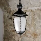 Wrought iron lantern, France, 1950s