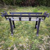 Wrought iron log holder or plant stand