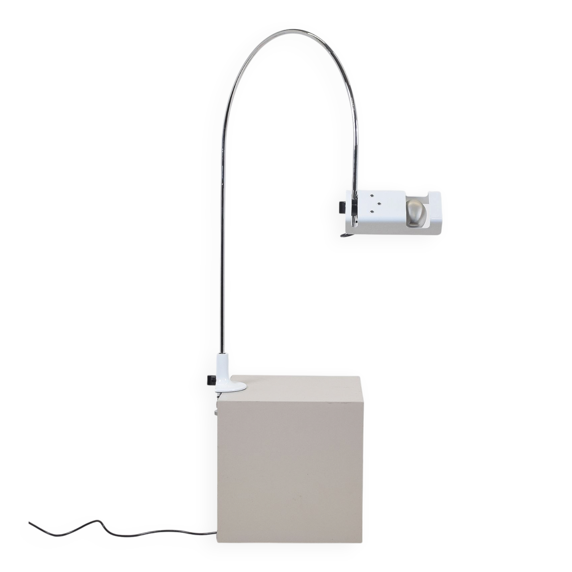 Spider clamp lamp designed by Joe Colombo for Oluce, 1965