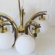 Lustre style années 50 / Suspension Sputnik vintage / Lampe suspendue