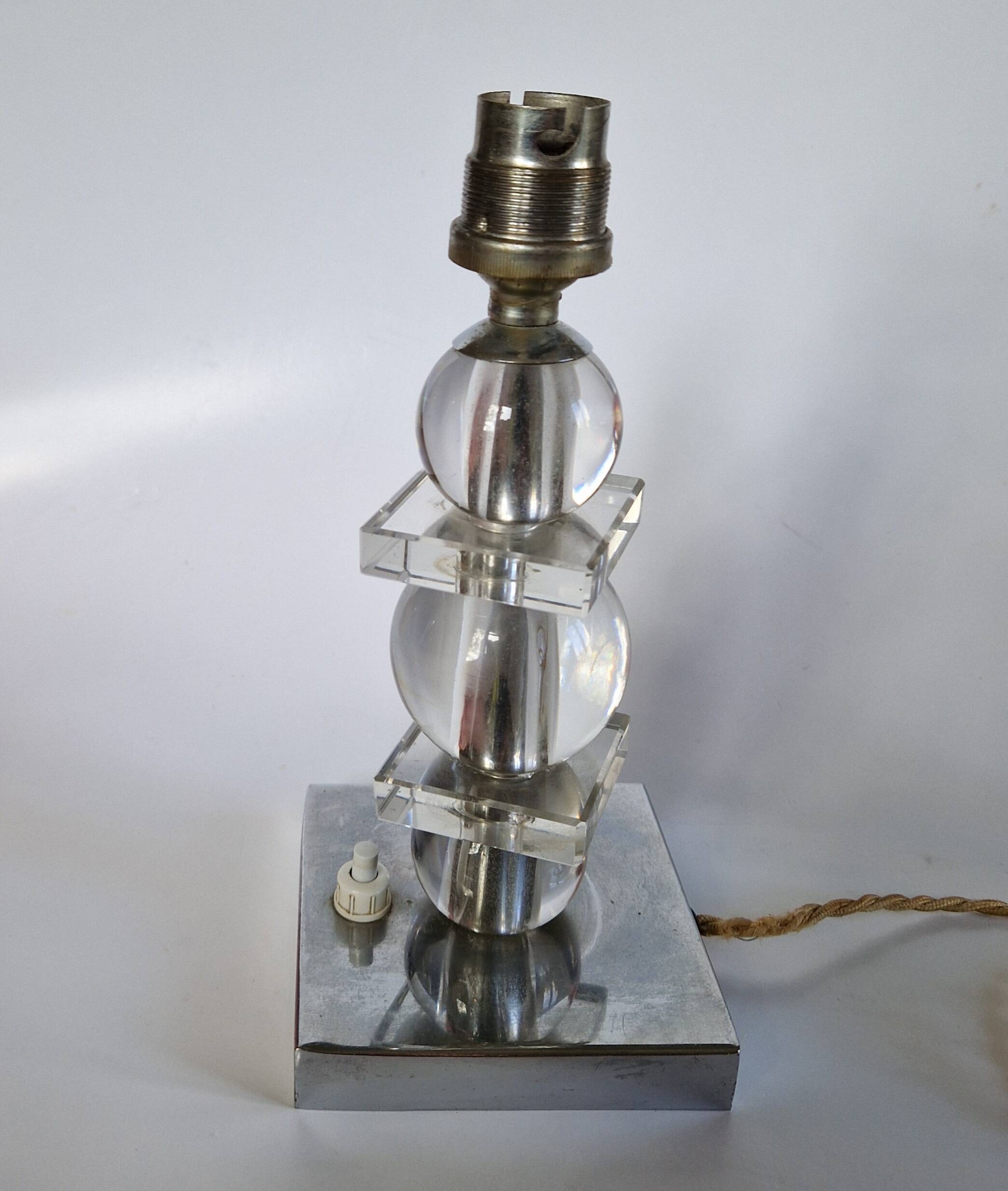 Modernist lamp / Art Deco, Jacques Adnet style