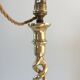 Twisted lamp in solid brass