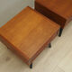Set of two teak bedside tables, Danish design, 1970, Denmark