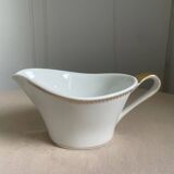 Limoges sauce boat, gilded porcelain – 1950s 60s – mid-century chic