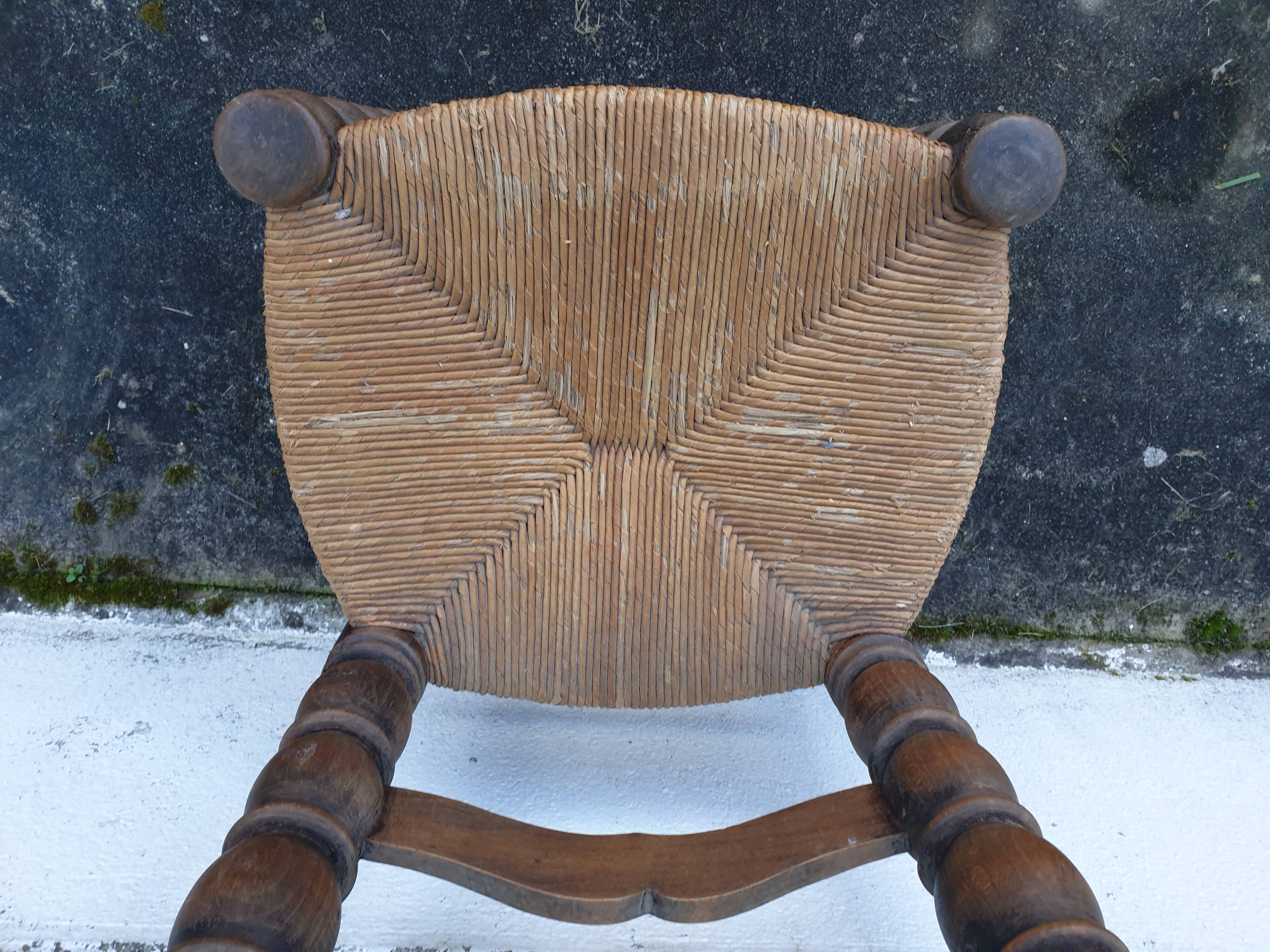 Brutalist chair in the Charles Dudouyt 60's style