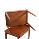 Fine danish pair of mid century teak nightstands