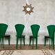 Ensemble de 4 chaises Calligaris vintage – design  années 80