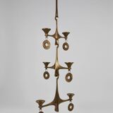 Grand Chandelier Suspended Candelabrum Brutalist Michael Harjes, 1970s