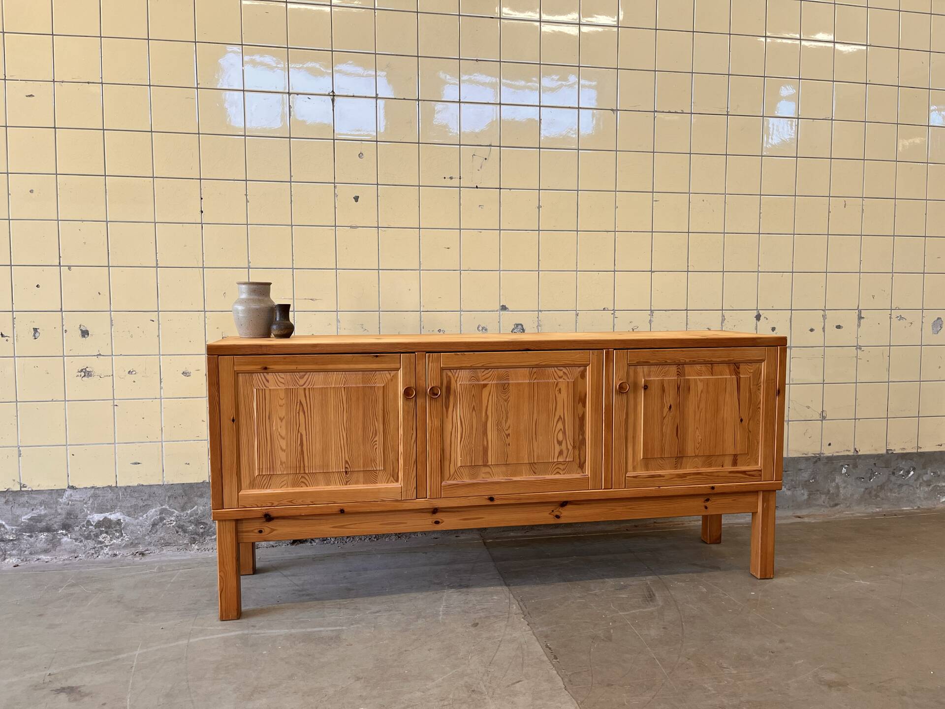 Scandinavian buffet cabinet in solid pine