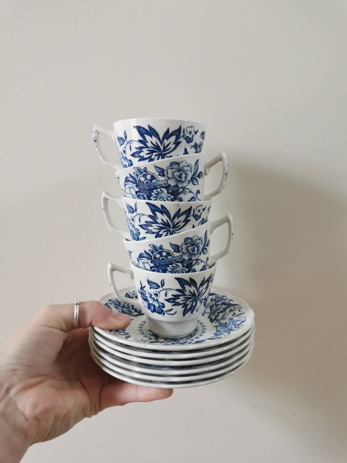 Vintage Ridgway Mugs, Pagoda