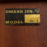 Omann Jun rosewood bookcase with secretaire