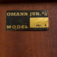 Omann Jun rosewood bookcase with secretaire