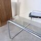 Table basse moderniste Bauhaus en acier tubulaire