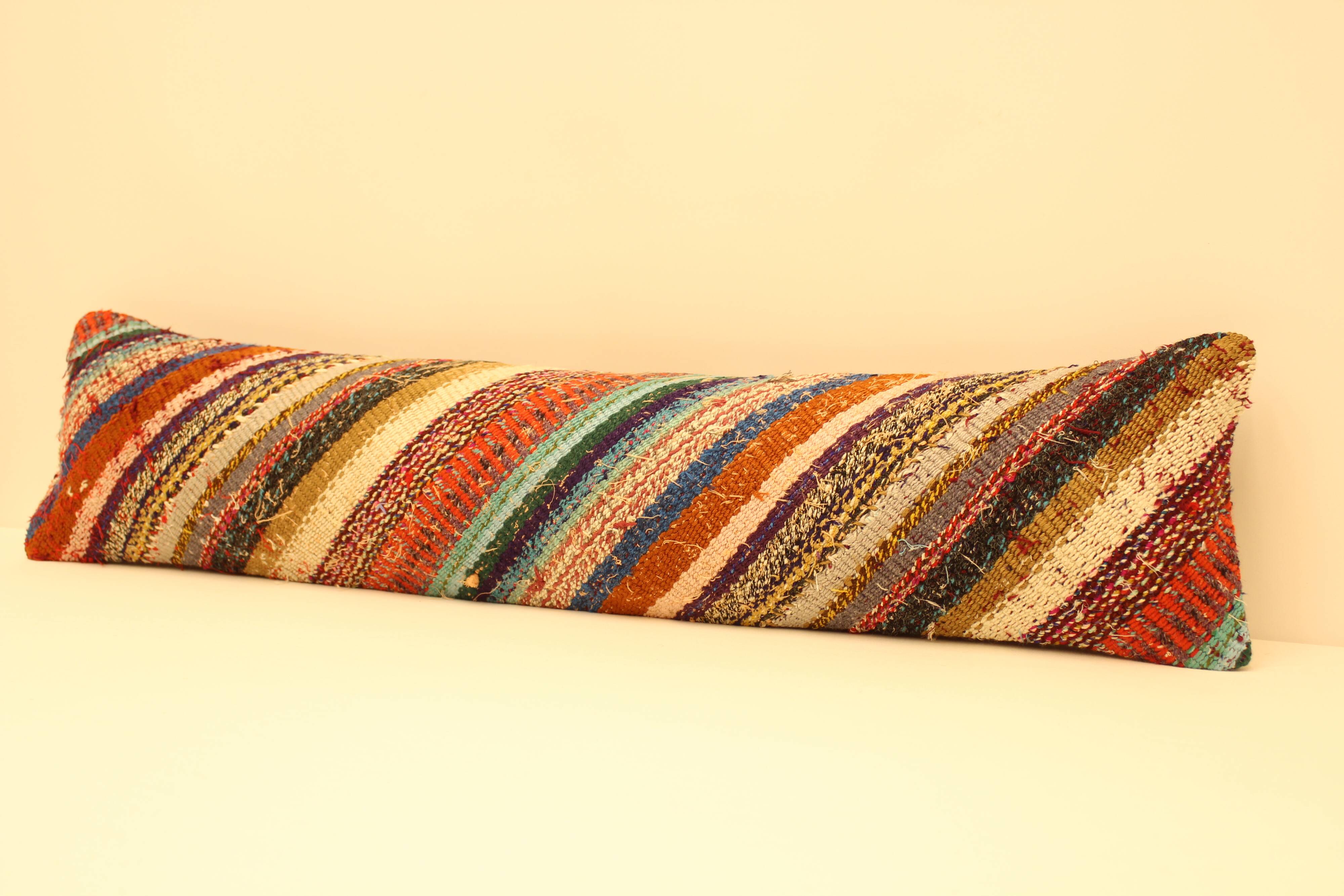 Turkish kilim cushion, 20x90 cm, DY-30