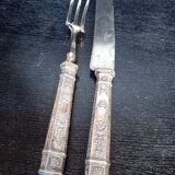 Service à decouper Argent poinçon Minerve Louis XVI