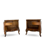 Paire de tables de chevet italiennes du milieu du XXe siècle