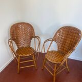 Paire de fauteuils vintage