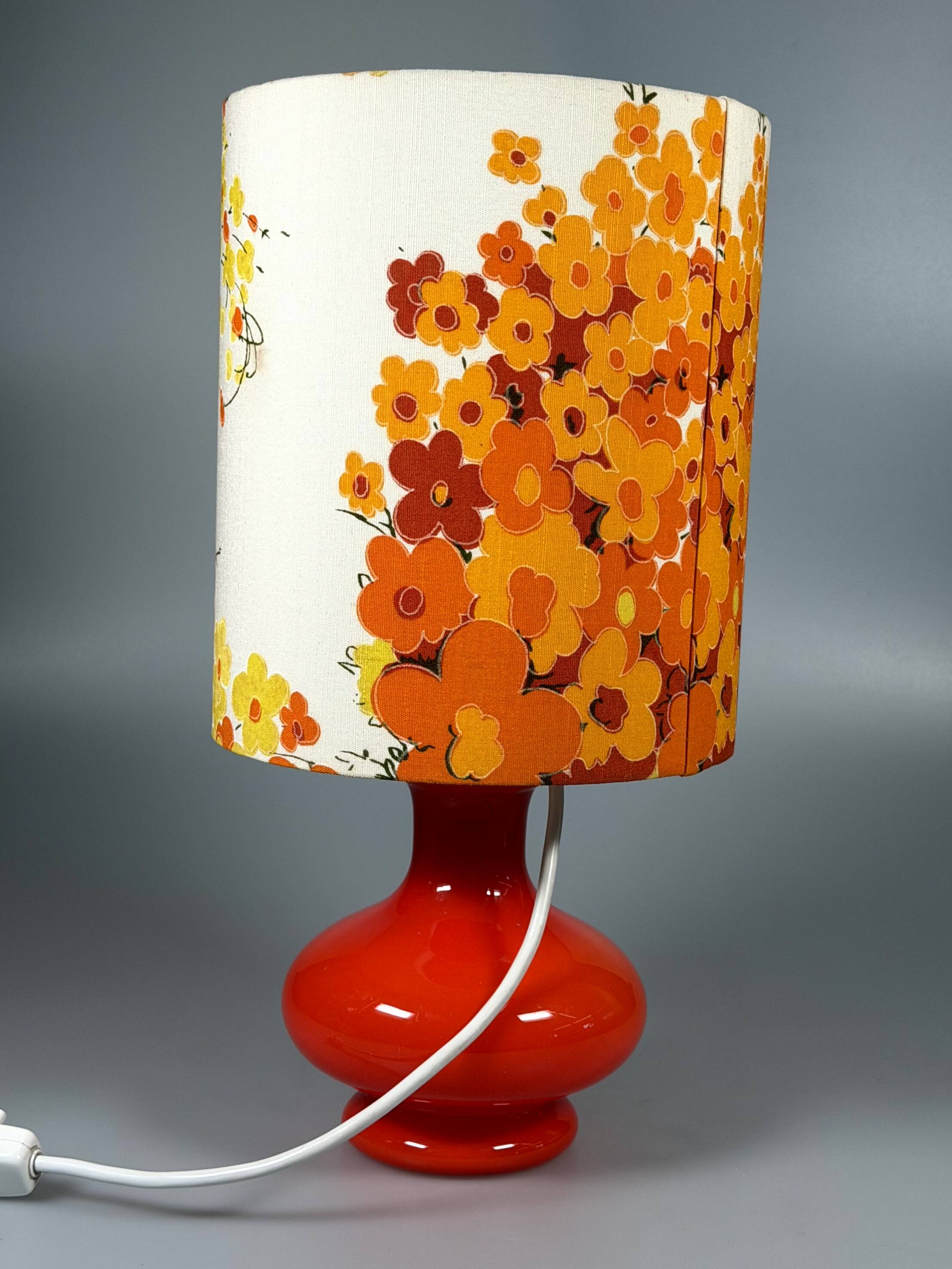 60s 70s Table Lamp Table Lamp Glass Mid Century Space Age Design