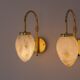 Vintage Scandinavian wall lights, 1980s, set of 2