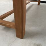 Solid pine table with its extension, 1950s