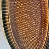 Plat poisson barbotine Sarreguemines 1970