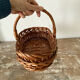Oval basket with handle