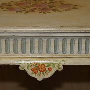 Bureau style géorgien victorien peint à la main circa 1860