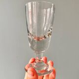Série de 6 verres à pied anciens dépareillés