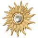 Vintage Gold Sunburst Convex Mirror 54cm