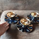 Set of 3 Benju Seramik cups and saucers