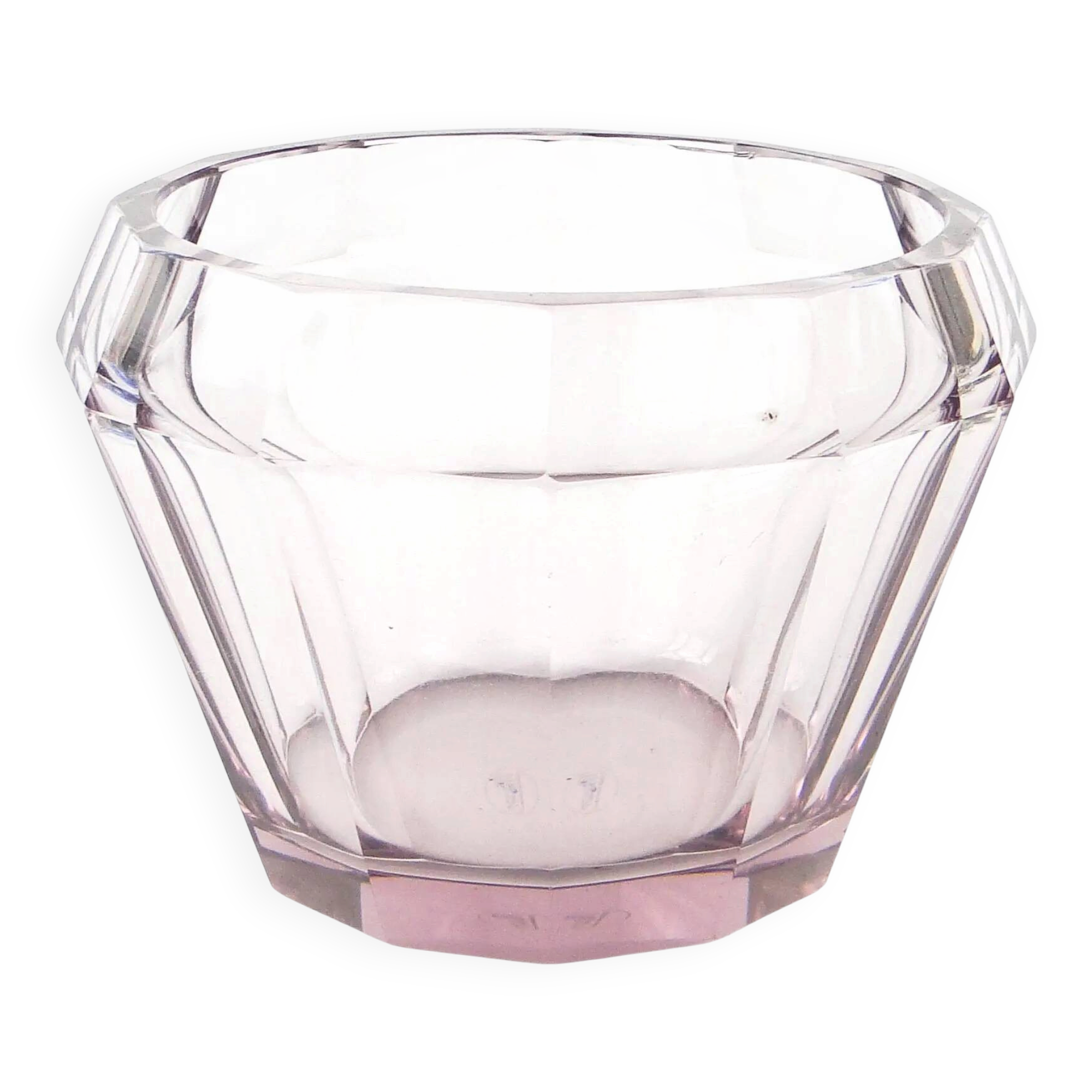 Art Deco vase, crystal, Moser, Czechoslovakia, 1930s